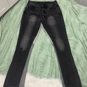 Men's Charcoal Slim Jeans